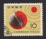 Stamps Japan -  Sol, Tierra y Meridiano.