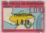 Stamps Honduras -  Servicio Cartográfico Nacional