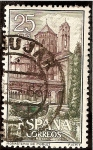 Stamps : Europe : Spain :  Real Monasterio de Santa María de Poblet - Jardín y claustro