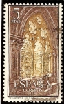 Stamps Spain -  Real Monasterio de Santa María del Poblet - Detalle del claustro