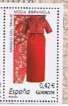 Stamps : Europe : Spain :  Edifil  SH 4354 B  Moda Española. Cristóbal Balenciaga.   " Modelo de traje que se conserva en el Mu