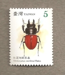 Stamps : Asia : Taiwan :  Escarabajos de Taiwán