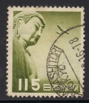 Stamps : Asia : Japan :  Gran Buda de Kamakura y Avión.