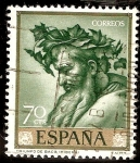 Stamps Spain -  Triunfo de Baco - El Españoleto