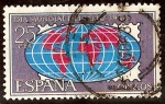 Stamps Spain -  Globo terraqueo