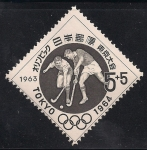 Stamps Japan -  1964 Juegos Olimpicos en Tokio.