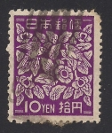 Stamps Japan -  Flores.