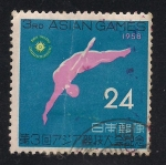 Stamps Japan -  Juegos Asiáticos. Tokio.