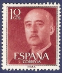 Stamps Spain -  Edifil 1143 Serie básica Franco 0,10