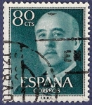 Stamps Spain -  Edifil 1152 Serie básica Franco 0,80