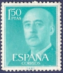 Sellos del Mundo : Europa : Espa�a : Edifil 1155 Serie básica Franco 1,50