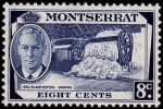 Stamps United Kingdom -  MONTSERRAT- Cribando la lana