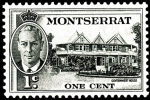 Stamps : Europe : United_Kingdom :  MONTSERRAT- Gouvernment house