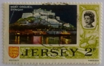 Stamps United Kingdom -  Mont Orgueil by night