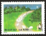 Stamps : America : Brazil :  MARLY MOTA- FLAUTISTA