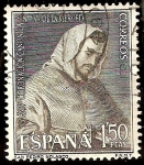 Stamps Spain -   LXXV aniversario de la coronación de Ntra. Sra. de la Merced - San Pedro Nolasco