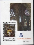 Stamps Spain -  ESPAÑA 2005 4196 Sellos ** MNH HB Vidrieras Catedral Avila San Pablo e Interior Catedral Espana Spai