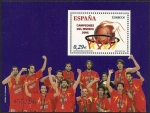 Stamps : Europe : Spain :  ESPAÑA 2006 4267 Sello ** MNH HB Nuevo Campeones del Mundo de Baloncesto Espana Spain Espagne