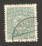 Stamps Germany -  schleswig - plebiscito, escudo de armas 