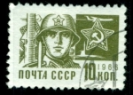 Stamps Russia -  Soldado