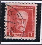 Sellos de Europa - Checoslovaquia -  Tomas Masaryk