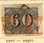 Stamps : America : Brazil :  Numerico año 1850