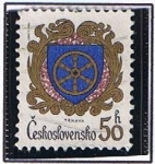 Stamps Czechoslovakia -  Escudo deTrnava