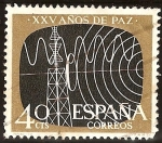 Stamps Spain -  XXV aniversario de Paz Española - Telecomunicaciones