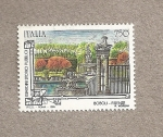 Stamps Italy -  Jardines históricos públicos