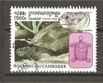 Stamps Cambodia -  Tortugas.