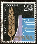 Stamps Spain -  XXV aniversario de Paz Española - Regadíos