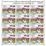 Stamps Spain -  MINIPRIEGO DE 12 SELLOS