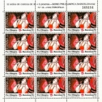 Stamps Spain -  minipriego de 12 sellos ,BARCELONA