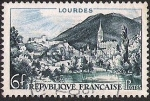 Stamps France -  LOURDES
