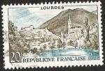 Stamps France -  LOURDES.