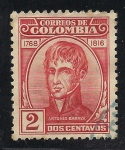 Stamps Colombia -  ANTONIO BARAYA.