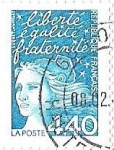 Stamps : Europe : France :  LIBERTE- EGALITE- FRATERNITE