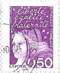 Stamps : Europe : France :  LIBERTE- EGALITE- FRATERNITE