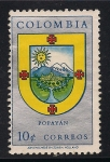 Stamps : America : Colombia :  ESCUDO DE POPAYAN.