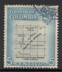 Stamps : America : Colombia :  MAR DE LAS ANTILLAS.