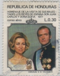 Sellos de America - Honduras -  Don Juan Carlos y Doña Sofía