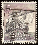 Stamps Spain -  Homenaje a la Marina Española - Nave Medieval