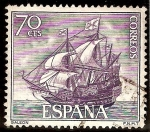 Stamps Spain -  Homenaje a la Marina Española - Galeón
