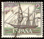 Stamps Spain -  Homenaje a la Marina Española  - Isabel II