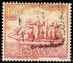 Stamps Spain -  Homenaje a la Marina Española - Buque escuela Juan Sebastián 
