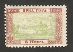 Stamps Europe - Montenegro -  vista de cetinje, mausoleo de principes