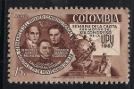 Sellos de America - Colombia -   Michelena, Marcos V. Crespo,P. Alcantara Herran.