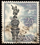 Stamps Spain -  Monumento a Colón - Barcelona