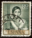 Stamps Spain -  Niña de la guitarra - Romero de Torres