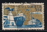 Sellos de America - Colombia -  TRANSPORTE POR MAR Y AIRE.
